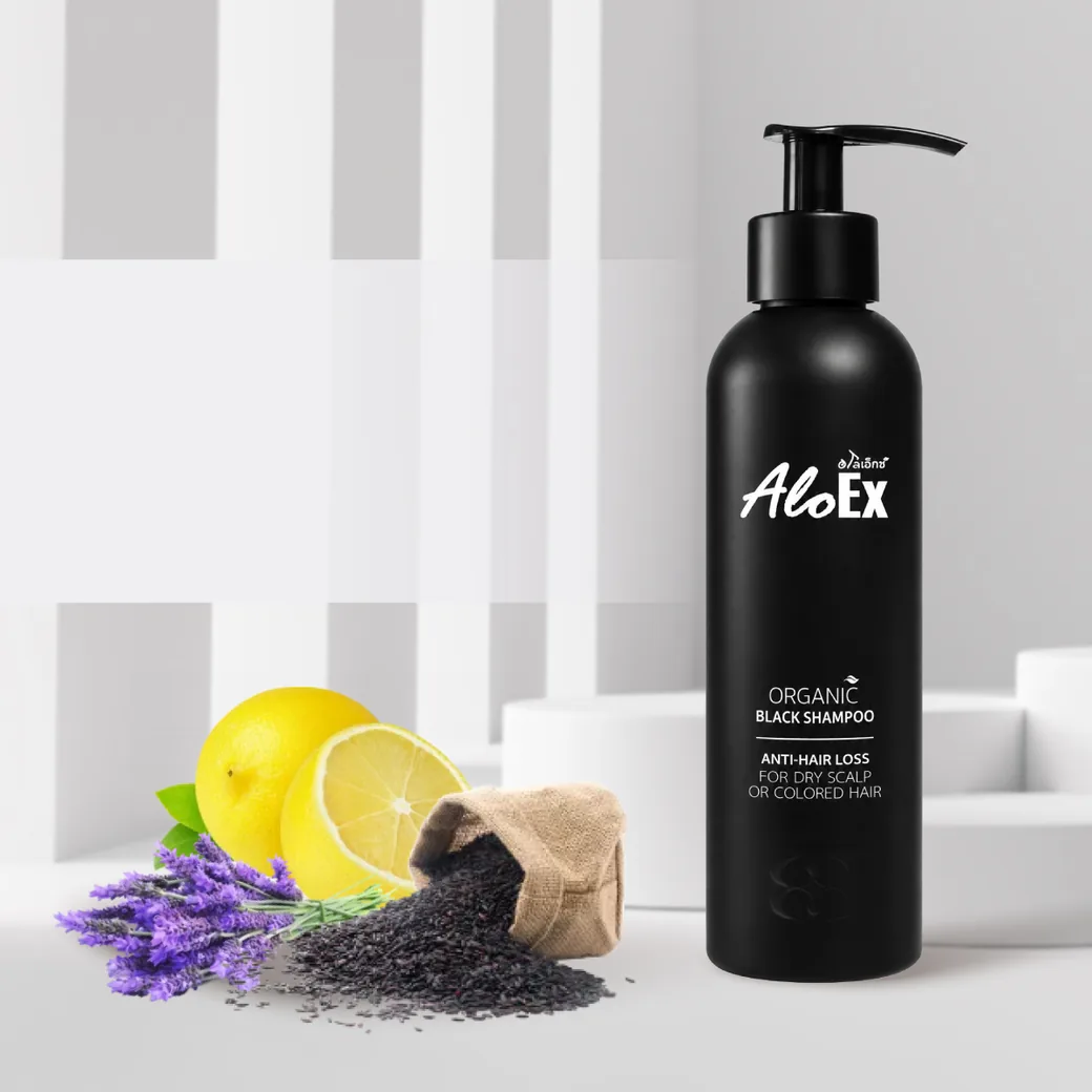 AloEx Organic Black Shampoo 有机草本洗发水，适合干性发质与干性头皮