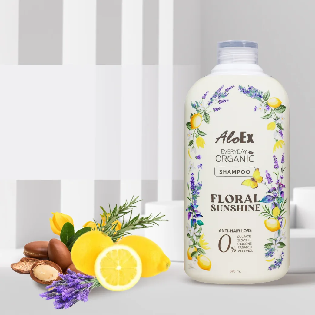 AloEx Everyday Organic Shampoo – Floral Sunshine 有机草本洗发水，适合每天洗头