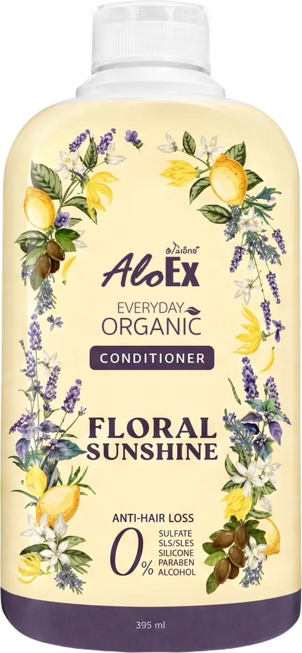 AloEx Everyday Organic Conditioner Floral Sunshine 护发素瓶装 395 毫升