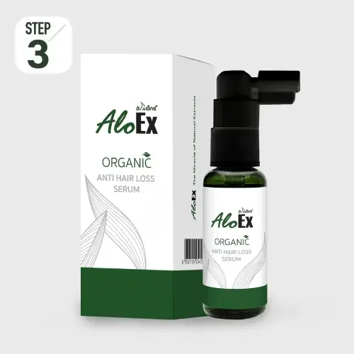 AloEx Organic Anti Hair Loss Serum – เซรั่มลดผมร่วง เพิ่มผมใหม่ ทางเลือกธรรมชาติ