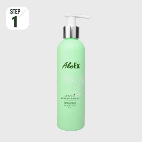 AloEx Organic Extra Mild Shampoo – Gentle Anti-Hair Loss Shampoo