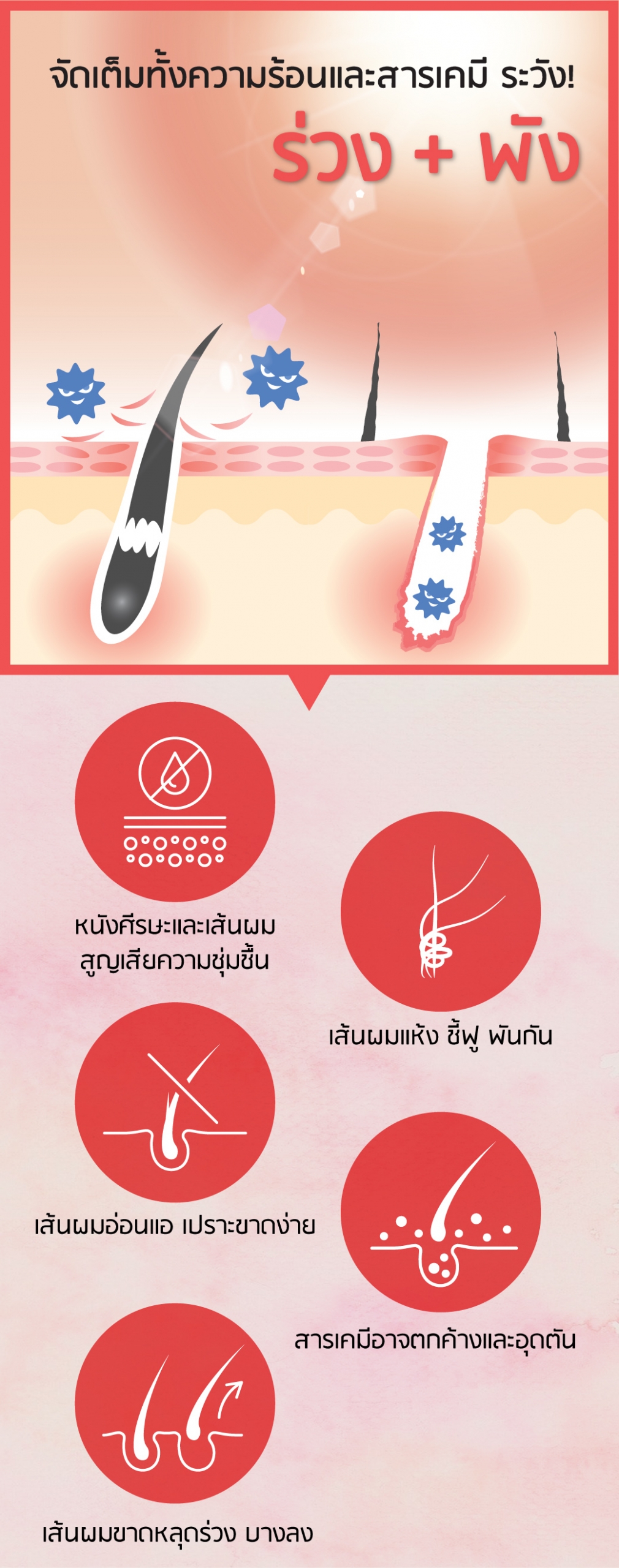 ร่วง + พัง