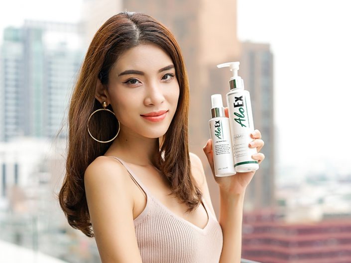 ลดอาการผมหลุดร่วงด้วย AloEx ผลิตภัณฑ์จากธรรมชาติ