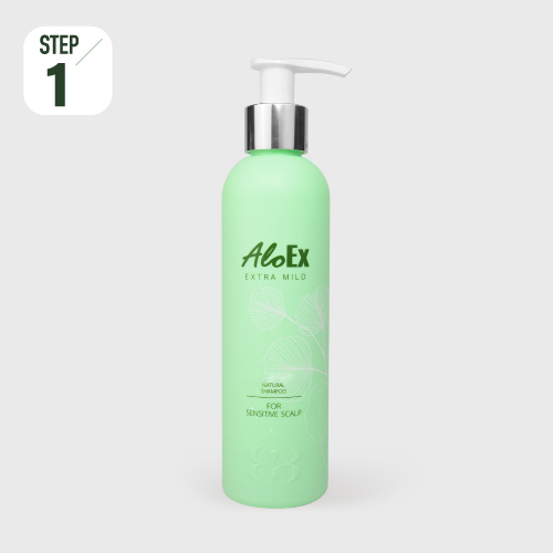 AloEx Extra Mild Shampoo – แชมพูลดผมขาดร่วง สูตรอ่อนโยน
